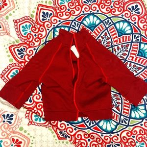 Fabletics athletic jacket. US size XS. Red. Barely worn, very good condition.